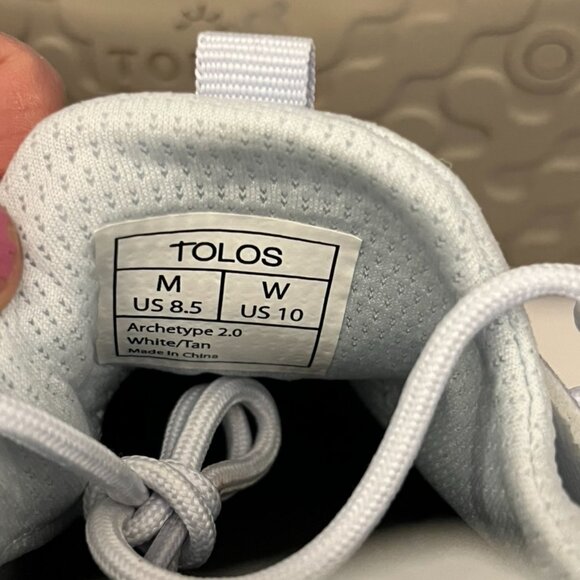 Tolos Archetype 2.0 - White/Tan, Men 8.5 / Women 10 NWOT Barefoot, Grounding - Picture 7 of 7